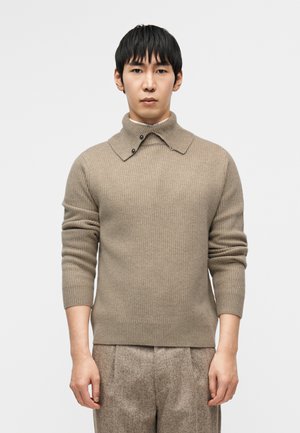 Striktrøje - weathered teak