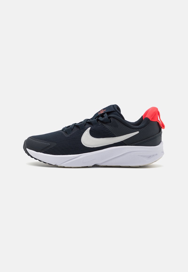 Nike Performance - STAR RUNNER 4 UNISEX - Varžybiniai bėgimo bateliai - dark obsidian/phantom/bright crimson/summit white/white, Padidinti