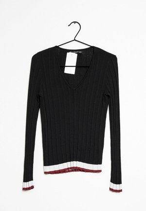 Mango Strickpullover - black