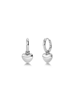 BARLEY HEART HOOPS - Earrings - steel