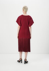 Replay FRINGED DRESS - Koktailové šaty/večierkové šaty - wine red