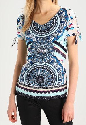 comma T-shirt imprimé - turquoise