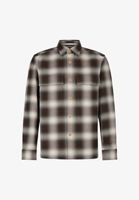 Strellson OVERSHIRT NEON Summer jacket dunkelbraun creme/dark