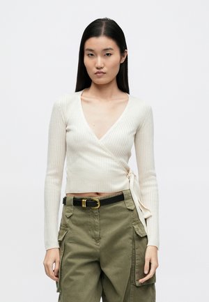 MATERIA STRICKJACKE - Gilet - ecru