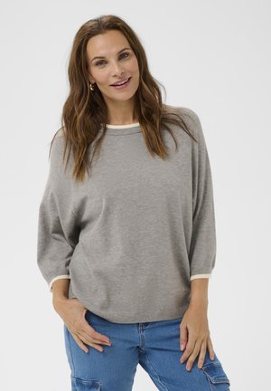 BPMARGOT STRIPE PULLOVER - Pulover - grey melange