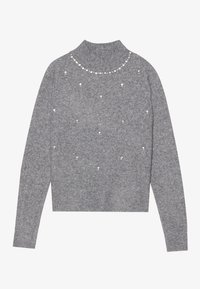 Strikkegenser - mottled grey