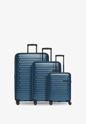 COLLECTION THE THREE SET 3-TEILIG MIT DEHNFALTE - Juego de maletas - navy blue-metallic