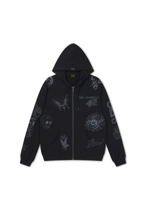 Ed Hardy, Sweat zippé - black