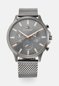 Tommy Hilfiger CASE DIAL WITH ACCENTS  BRACELET - Chronograph watch - gunmetal