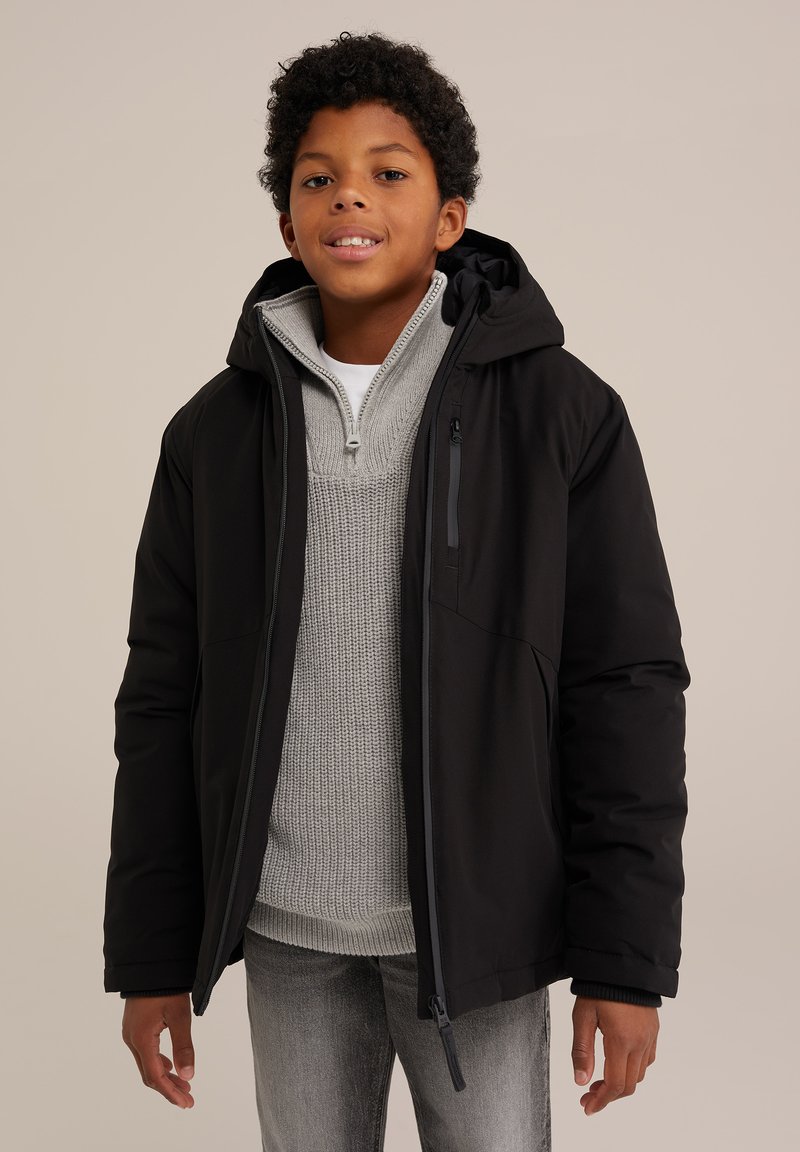 WE Fashion Winterjacke black/schwarz