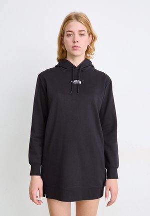 ESSENTIAL RELAXED HOODIE DRESS - Rochie de zi - black