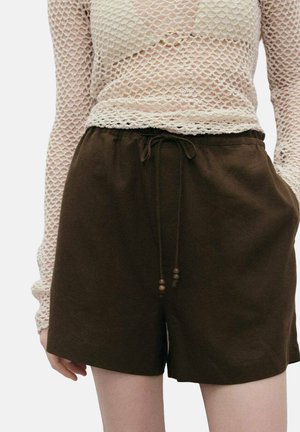 Mango DRAWSTRING - Shorts - khaki