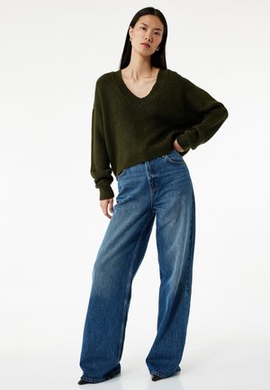 Strickpullover - khaki