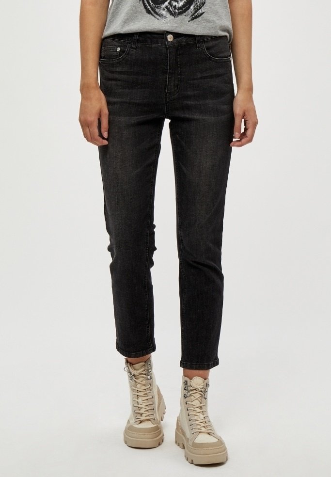 Desires DELUCKY NEW JEANS - Traperice uskog kroja - black washed