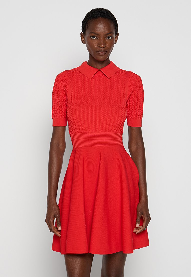 Ted Baker Gebreide jurk rood