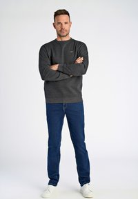 Jack's Sportswear CREW NECK - Sudadera - dk grey mel