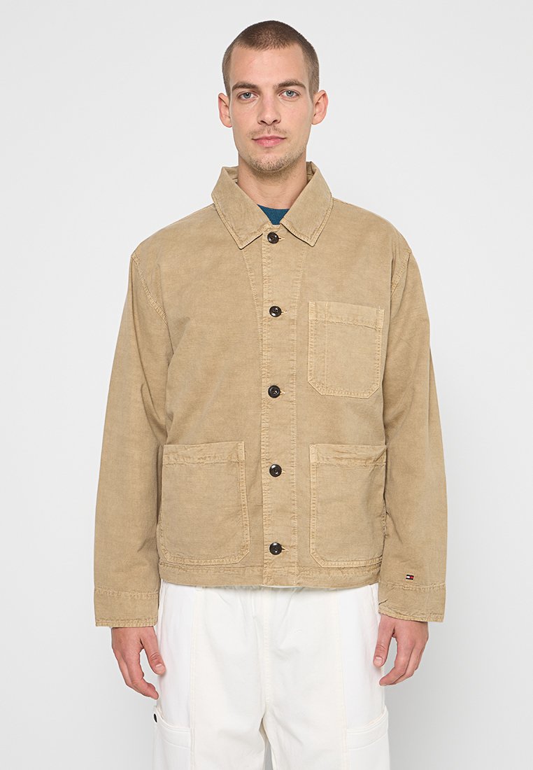 Tommy Hilfiger Lichte jas zandkleur