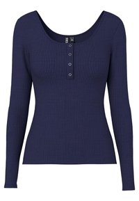 PCKITTE LS JRS NOOS BC - Langærmet T-shirt - maritime blue