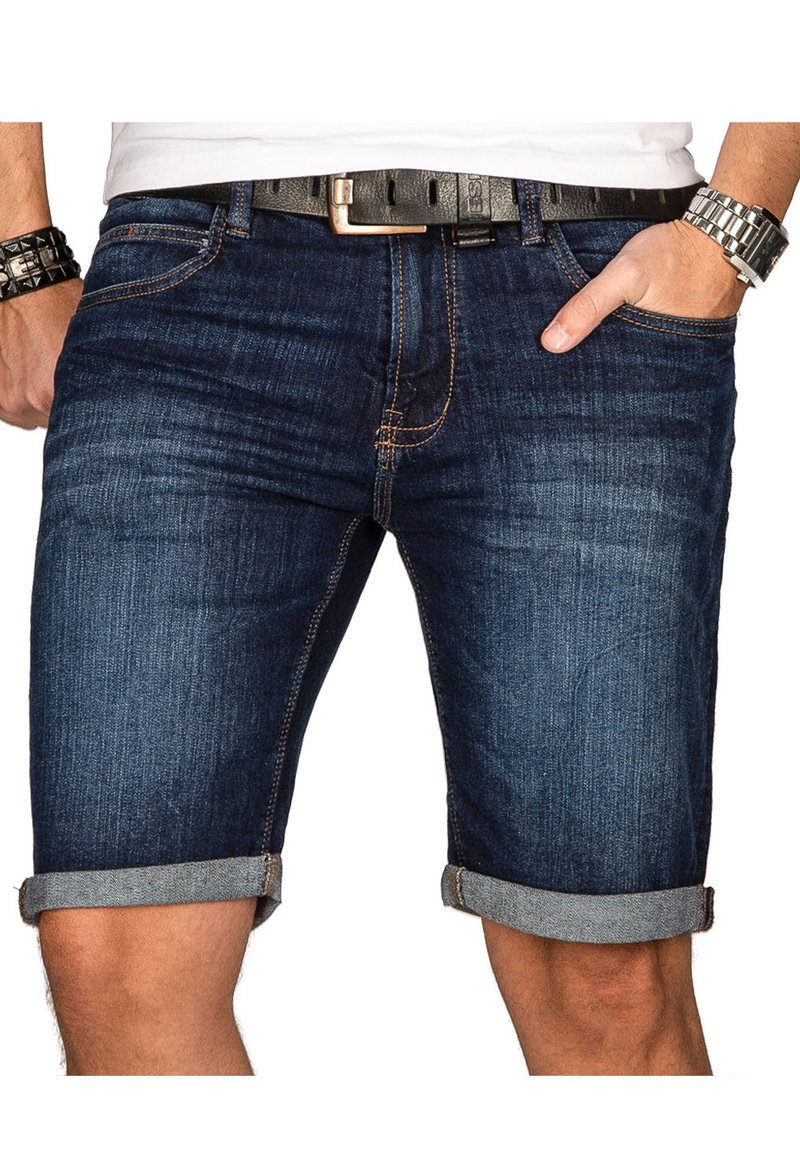 INDICODE JEANS INDICODE - Jeans Shorts - dunkelblau