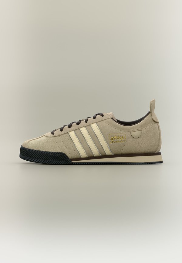 SAMBA 62 SUPER UNISEX - Sneakers low - khaki three/warm vanilla/core black