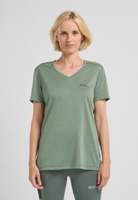 Jack Wolfskin CROSSTRAIL  - T-shirt basic - eucalyptus