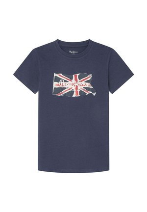 CLAG - Printtipaita - navy