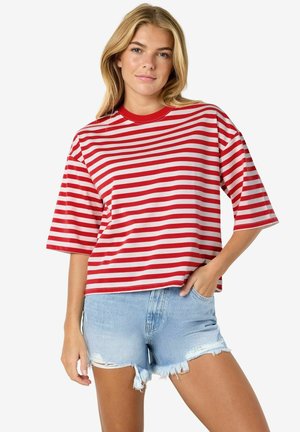 NMEMBER 2/4 STRIPE  NOOS - T-shirts print - tomato