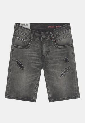 Farkkushortsit - grey denim