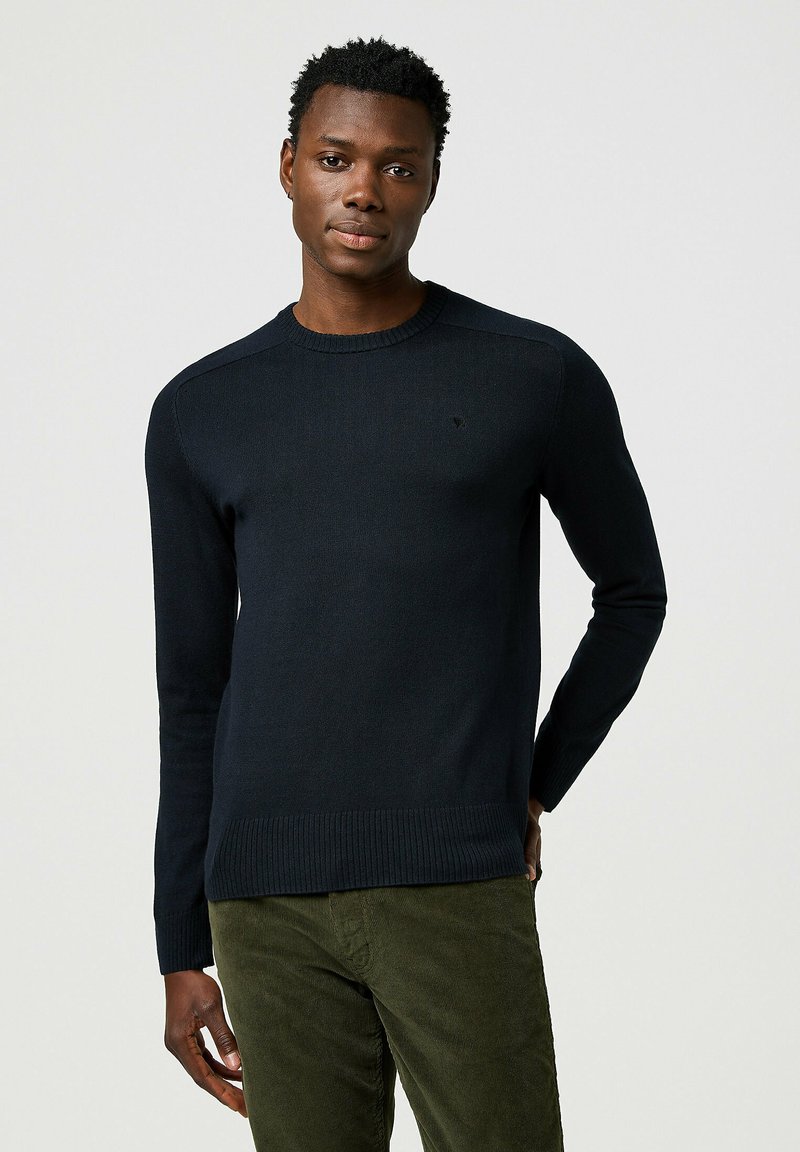 Wrangler REGULAR FIT - Strickpullover - black