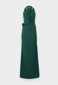 TILLY RUFFLE HALTER NECK MAXI DRESS - Occasion wear - forest green
