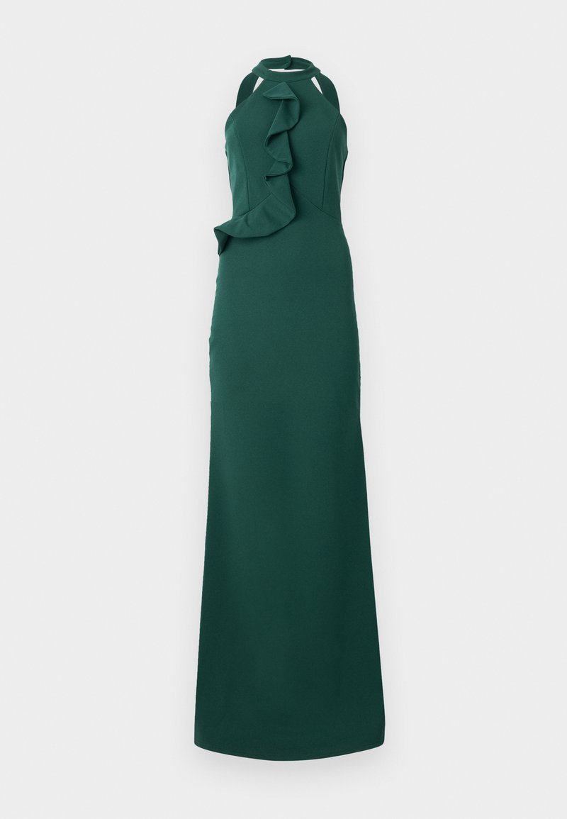 WAL G. TILLY RUFFLE HALTER NECK MAXI DRESS - Occasion wear - forest green/dark green - Zalando.co.uk WAL G. TILLY RUFFLE HALTER NECK MAXI DRESS - Occasion wear - forest green/dark green - Zalando.co.uk