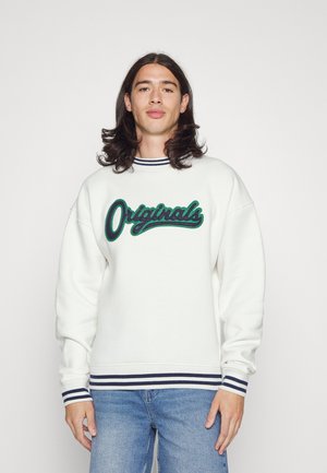 ORIGINALS CHENILLE PATCH - Zip-up sweatshirt - ecru