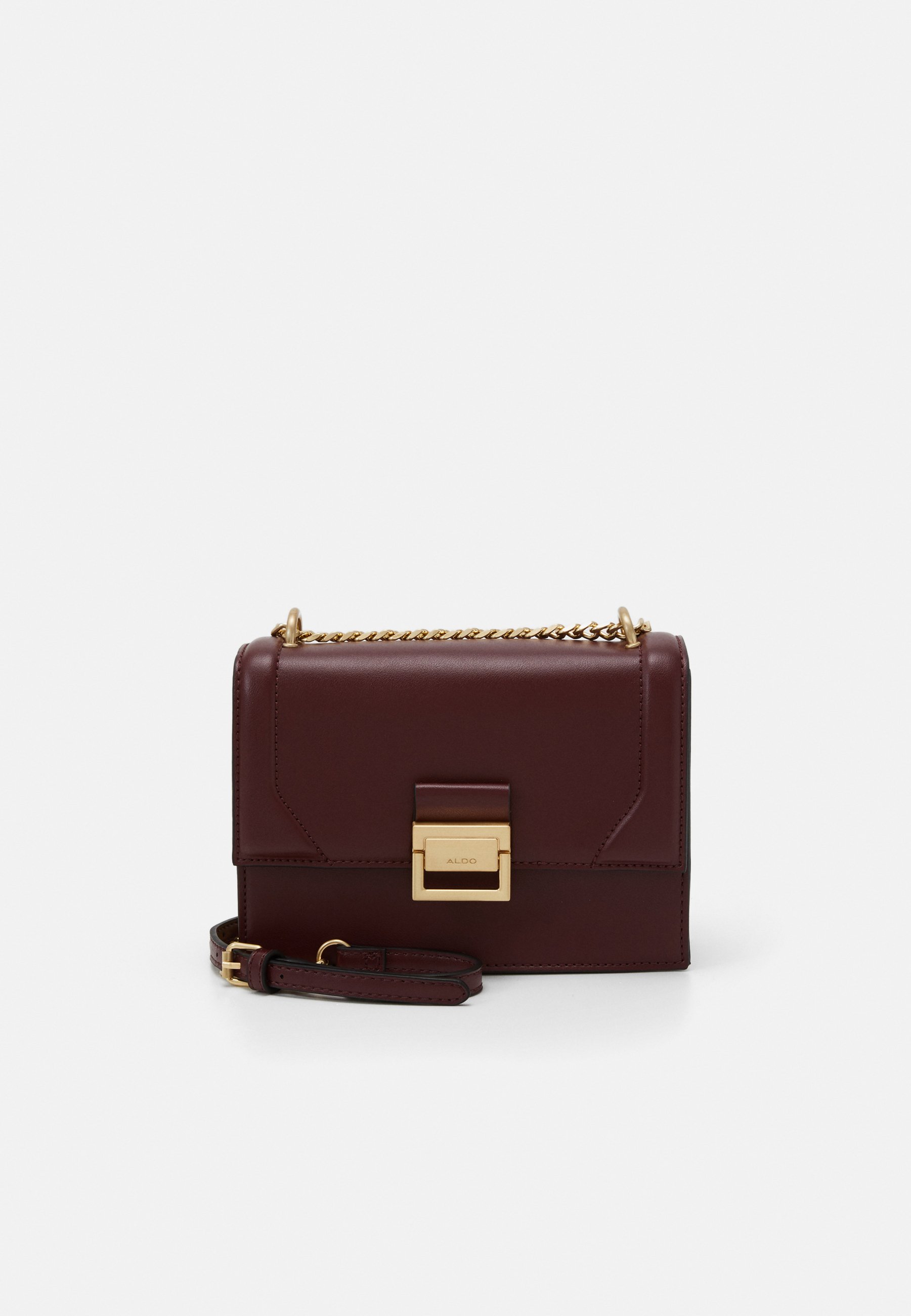 ALDO PENTZIA Axelremsväska bordogold coloured Zalando.se ALDO KORENIA Axelremsväska rustdark gold Zalando.se