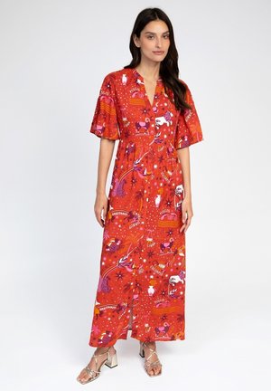AN'GE LONG FLOWING DRESS ODEMY - Robe chemise - circus rouge