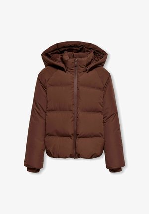 ONLY GIRLS, PUFFER JACKET KOGELLIE PUFFER JACKET - Winterjacke - brown stone