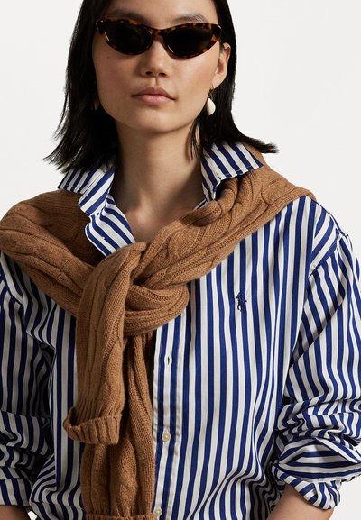 Polo Ralph Lauren RELAXED FIT STRIPED COTTON SHIRT - Košilová halenka  - fall royal/white