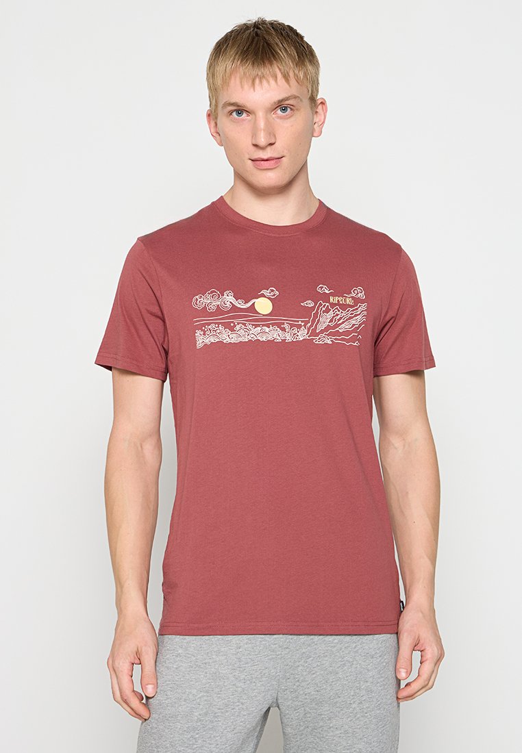 Rip Curl T-shirt print rood