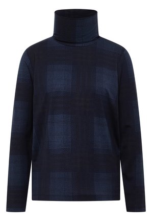 Cecil, LANGARM SHIRT MIT TURTLE NECK UND MUSTER - Maglietta a manica lunga - urban dark blue