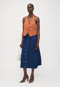 ONLY Tall ONLKLARA A LINE SKIRT  - A-vonalú szoknya - medium blue denim