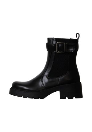 Super Mode, BOTTINES À ZIP SUPER MODE - Bottines de cowboy / motard - noir