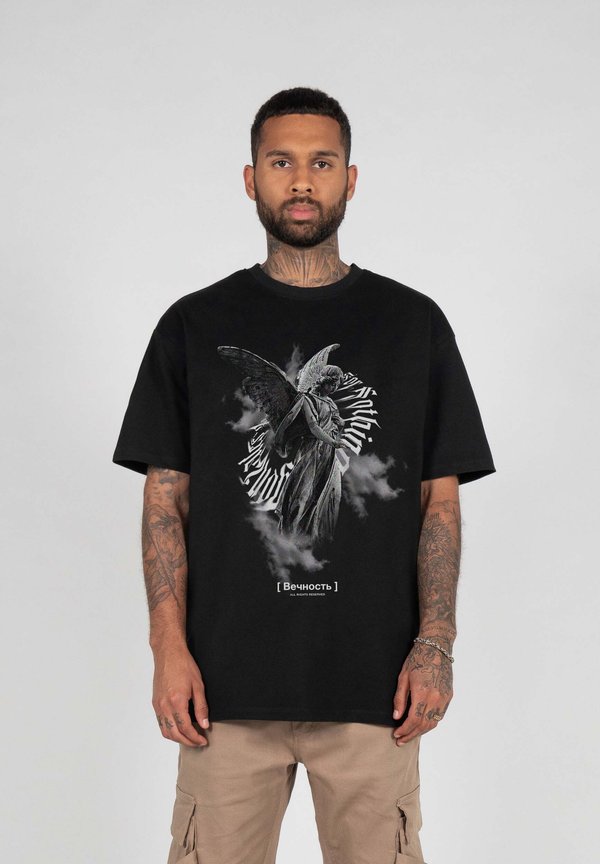 MÄNNER HEAVY OVERSIZED - T-Shirt print - charcoal
