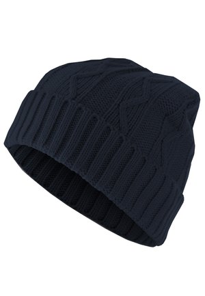 CABLE FLAP - Beanie - navy