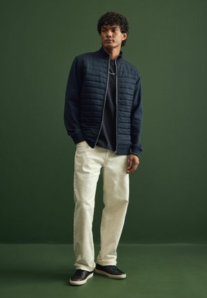 QUILTED HYBRID REGULAR FIT - Light jacket - navy blue