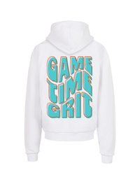 Merchcode GAME TIME GRIT OVERSIZED HOODY - Felpa con cappuccio - white