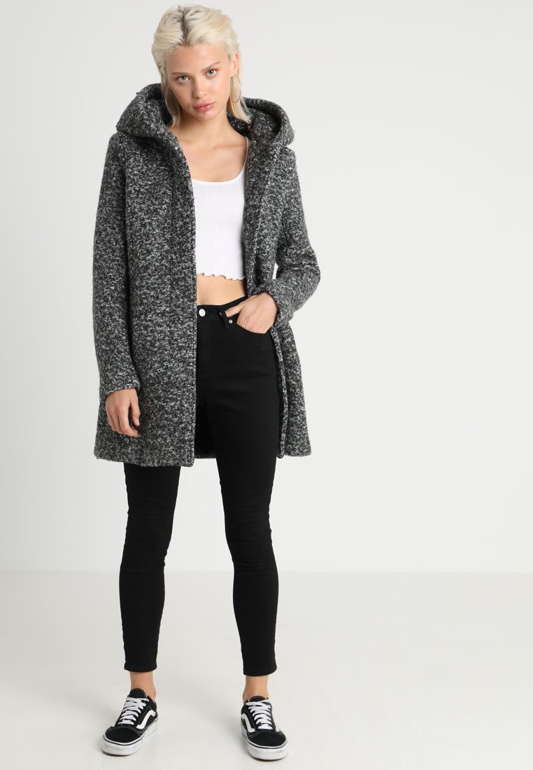 ONLSEDONA COAT Halflange jas dark grey melange ONLSEDONA COAT Halflange jas dark grey melange