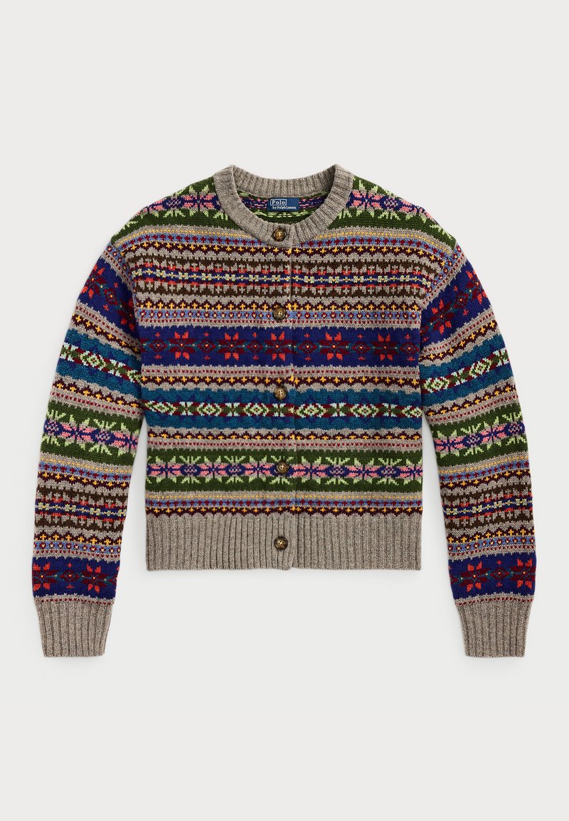 Polo Ralph Lauren FAIR ISLE BUTTONED CARDIGAN - Cardigan - multi-colored
