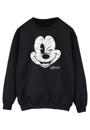 DISNEY HERREN MICKEY MOUSE DISTRESSED FACE  - Sweatshirt - black