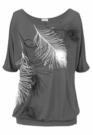 LASCANA Print T-shirt - grau bedruckt