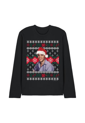 Cotton Soul, ELVIS UGLY CHRISTMAS SWEATER - Langarmshirt - black