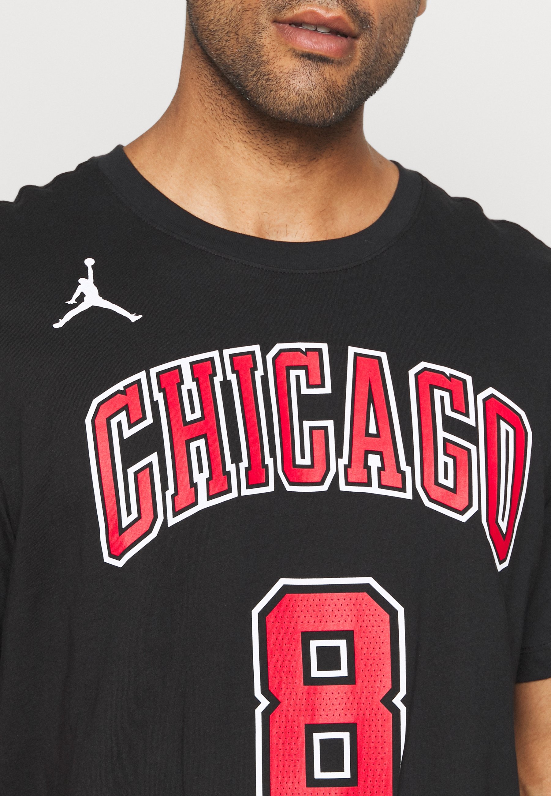 Nike Performance NBA ZACH LAVINE CHICAGO BULLS STATEMENT NAME NUMBER TEE -  Vereinsmannschaften - black/schwarz - Zalando.de
